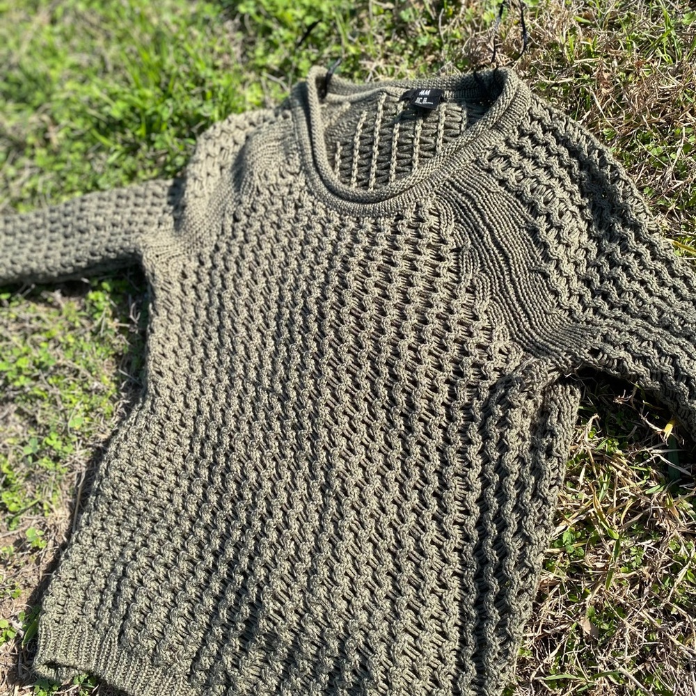 Olive green sweater